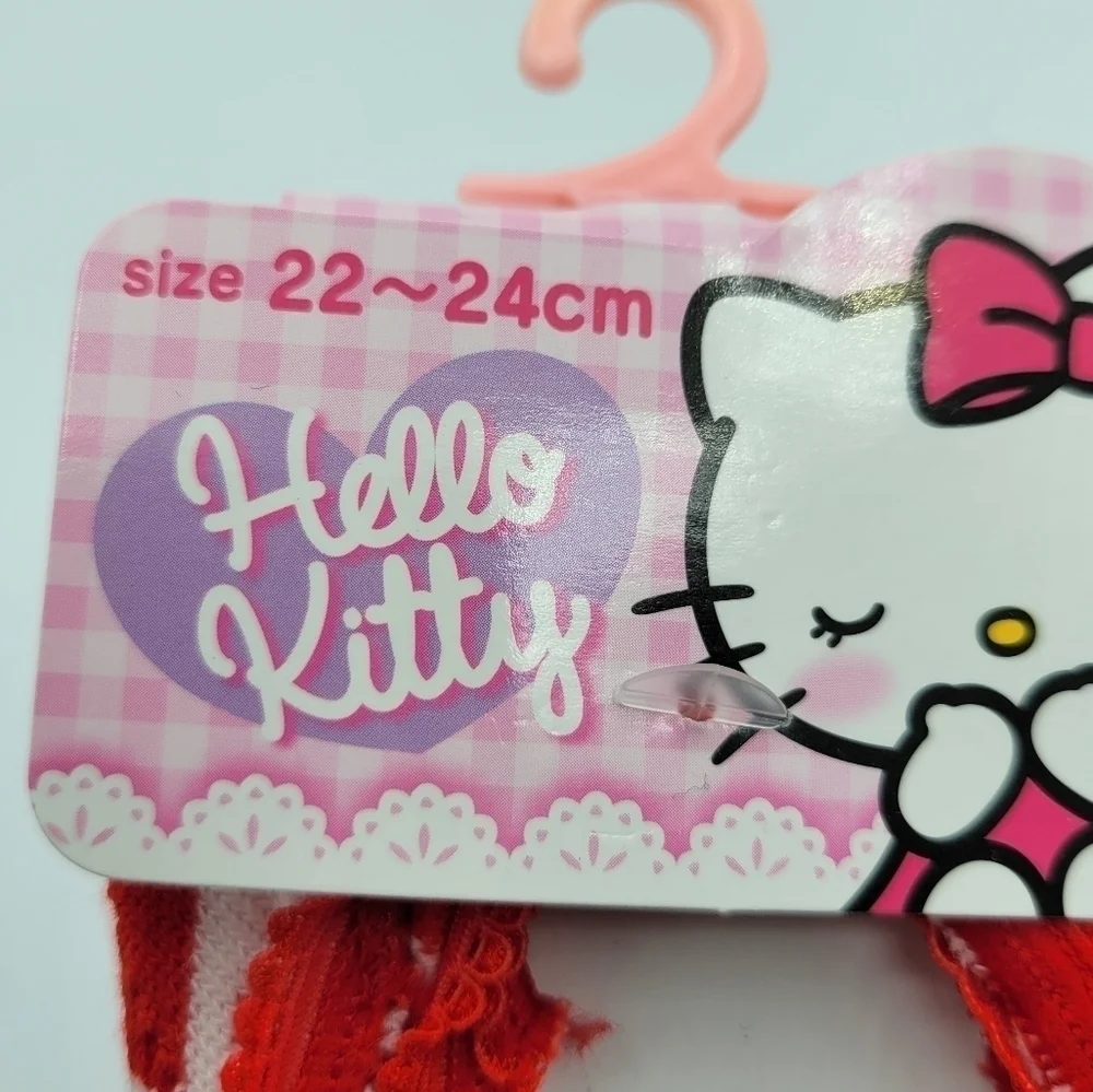 Sanrio Hello Kitty red polka dot no show Socks
